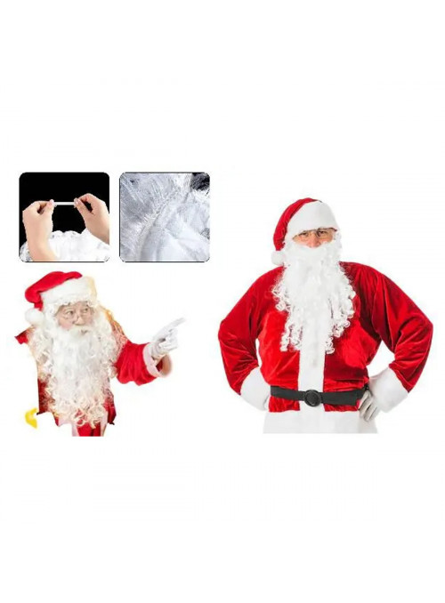 Barba Papai Noel Artificial Artigos de Natal Adereços de Natal