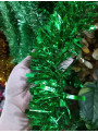 Festão de Natal Verde Metalizado Grosso 9cm x 2 Metros Decoração de Natal