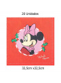 Guardanapo de Papel Folha Dupla Minnie Natal 32,5x32,5cm 20 Unidades