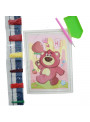 Lembrancinha Kit Pintura de Diamante Infantil Urso Diamond Painting