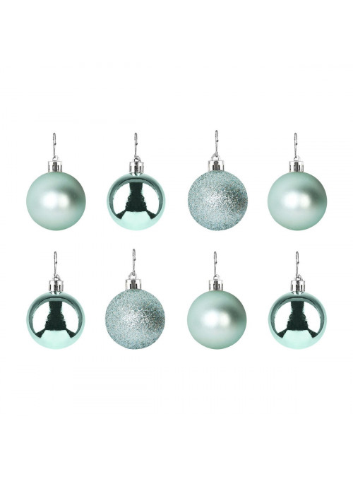 Bola de Natal 6cm Oceane Tiffany 8 Unidades Decoração Árvore de Natal