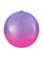 Balão Bolha Metalizado Orbz Degradê Roxo 18 Polegadas 45cm Cromus Balloons