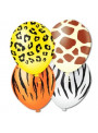 Balões de Látex Safari Sortidos 10 Polegadas 26cm Pic Pic 25 unidades