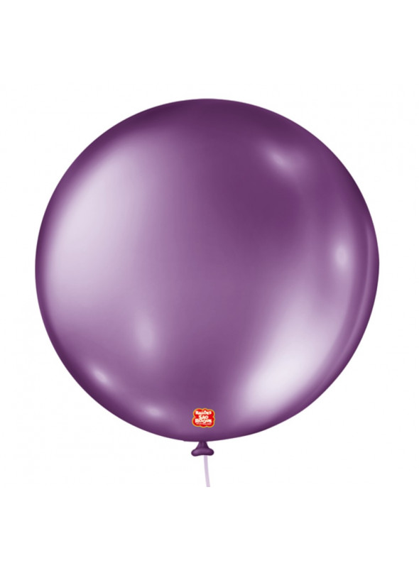 Balões de Látex Roxo Metálico 05 Polegadas 13cm São Roque 25 Unidades