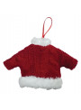 Decoração Árvore de Natal Malha de Tricot Papai Noel 13cmx 9cm