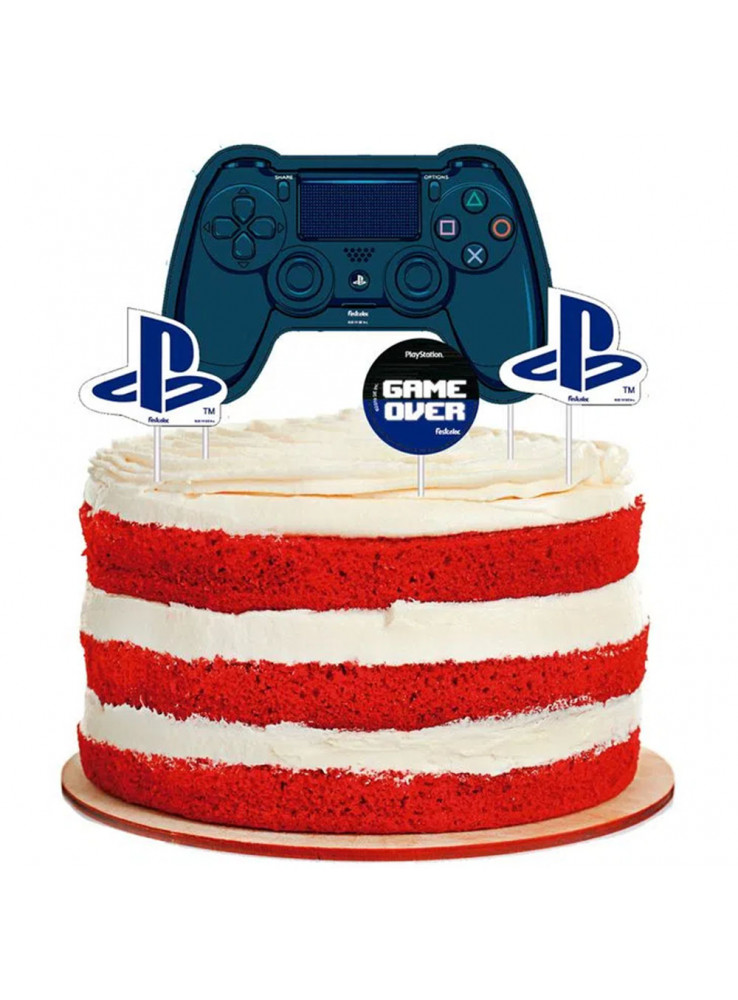 Playstation Controller Born to Game 225-A799 Cake Topper | JB Cookie Cutters