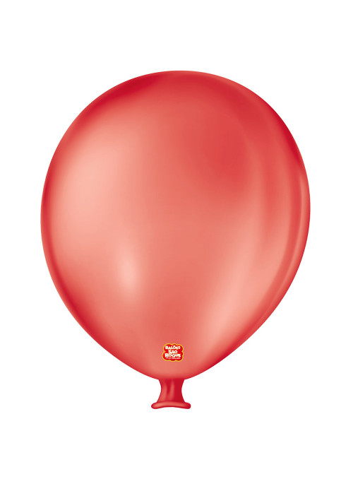 Balão de Látex Bexigão Gigante Vermelho Quente 25 Polegadas 64cm São Roque