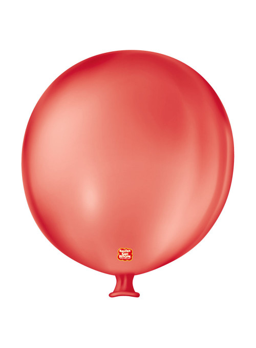 Balão de Látex Bexigão Super Gigante Vermelho Quente 35 Polegadas 89cm São Roque