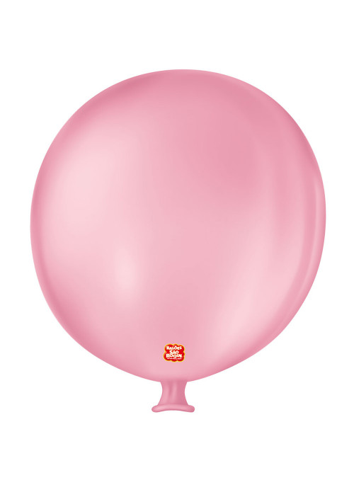 Balão de Látex Bexigão Super Gigante Rosa Tutti Frutti 35 Polegadas 89cm São Roque