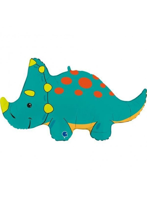 Balão Metalizado Dinossauro Triceratops 36 Polegadas 91cm Grabo