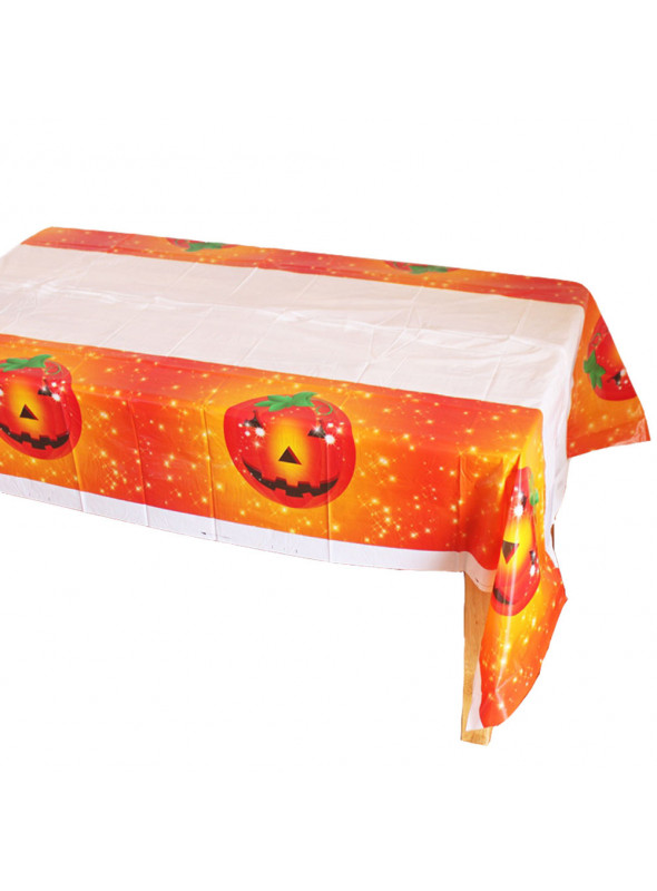 Toalha de Mesa Festa Halloween Abóbora 108cm x 180cm