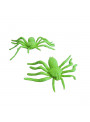 Enfeite Decorativo Mini Aranha Halloween Verde Silver Festas 12 Unidades