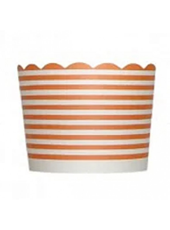 Forminhas para Cupcake de Papel Laranja Listrado 20 Unidades