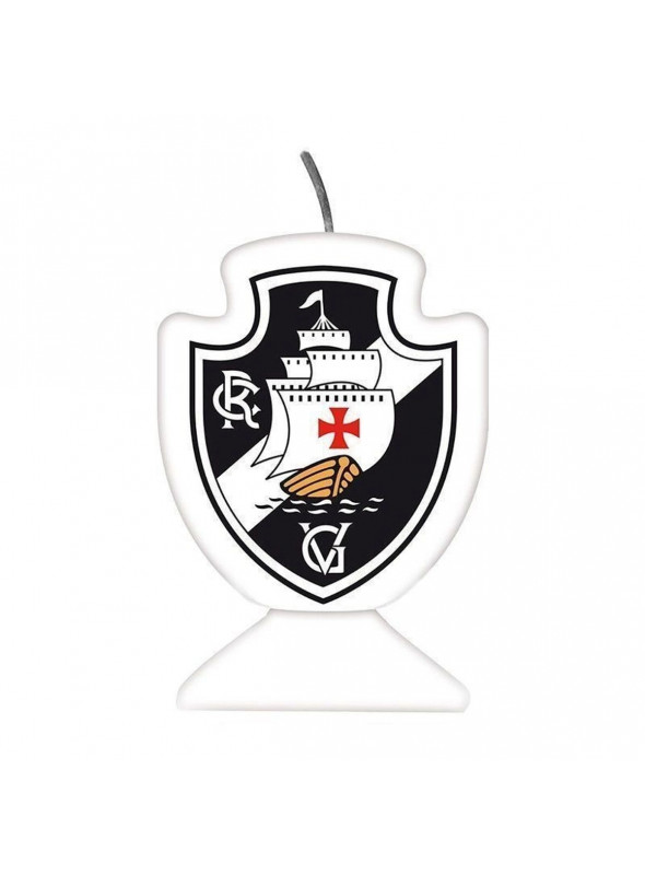 Vela de Aniversário Time Vasco da Gama Emblema 9cm