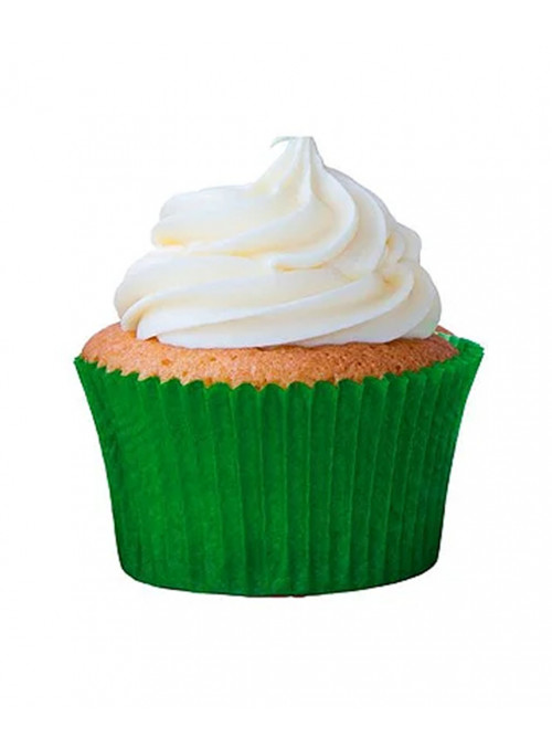 Forminhas de Cupcake Verde Bandeira Impermeáveis e Forneáveis 45 Unidades