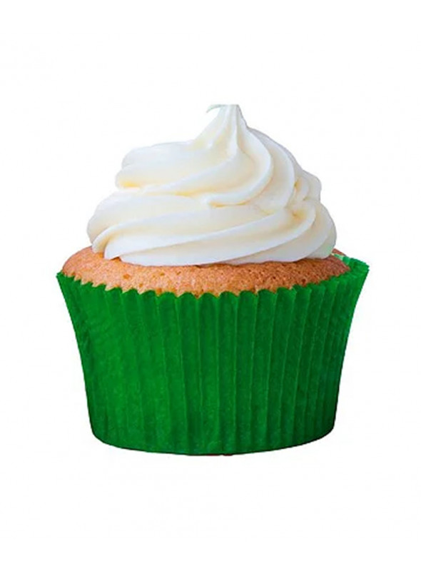 Forminhas de Cupcake Verde Bandeira Impermeáveis e Forneáveis 45 Unidades