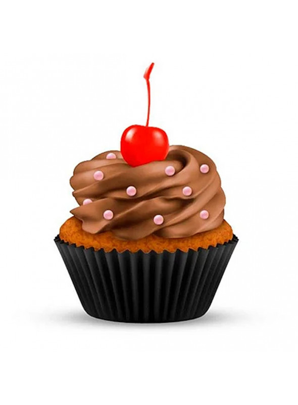 Forminhas de Cupcake Preto Impermeáveis e Forneáveis 45 Unidades