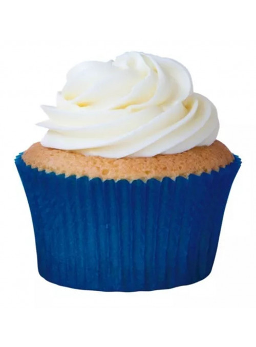 Forminhas de Cupcake Azul Royal Impermeáveis e Forneáveis 45 Unidades