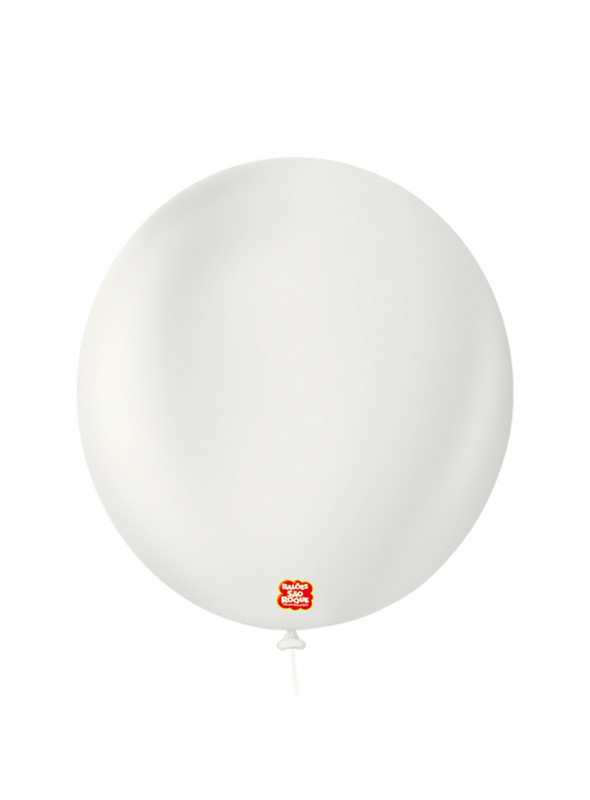 Balões de Látex Uniq Branco Absoluto 9 Polegadas 23cm São Roque 25 Unidades