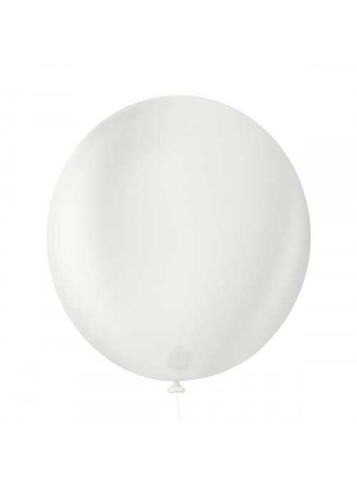 Balões de Látex Uniq Branco Absoluto 9 Polegadas 23cm São Roque 25 Unidades