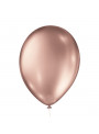 Balão de Látex Rose Gold Metallic 9 Polegadas 23cm São Roque 25 Unidades