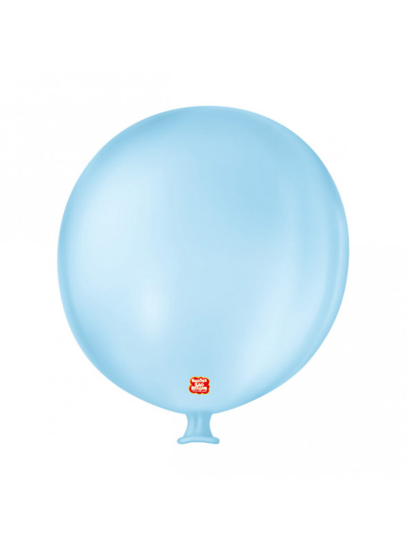 Balão De Látex Gigante Azul Baby 36 Pol 91cm São Roque