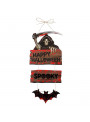 Enfeite Decorativo Happy Halloween Assustador Caveira 54cm