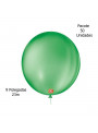 Balão de Látex Redondo Verde Bandeira 9 Polegadas 23cm 50 Unidades São Roque