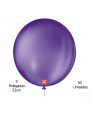 Balão de Látex Redondo Roxo Uva 9 Polegadas 23cm 50 Unidades São Roque