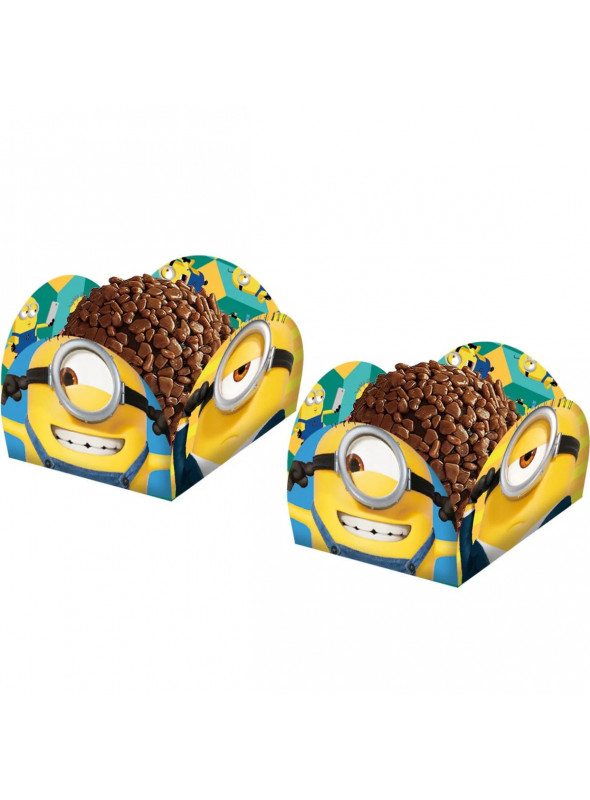 Porta Forminhas para Doces Minions Meu Malvado Favorito 40 Unidades