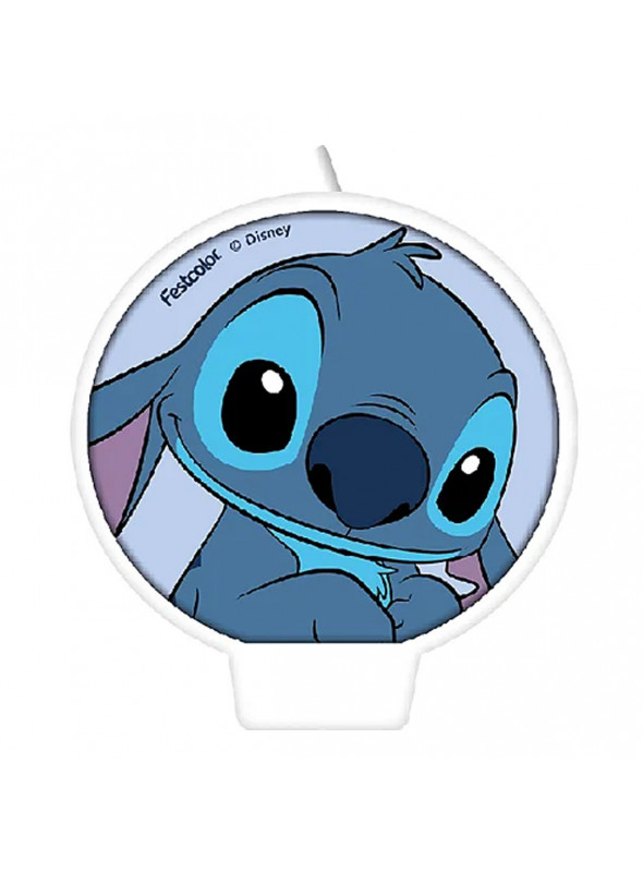 Vela de Aniversário Festa Stitch 1 Unidade Decoração Stitch