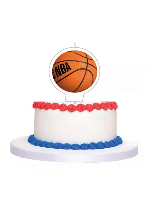 Vela de Aniversário Festa Basquete NBA 1 Unidade Decoração