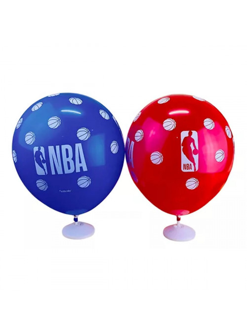 Balão de Látex FestaBasquete NBA 9 Polegadas 23cm 25 Unidades