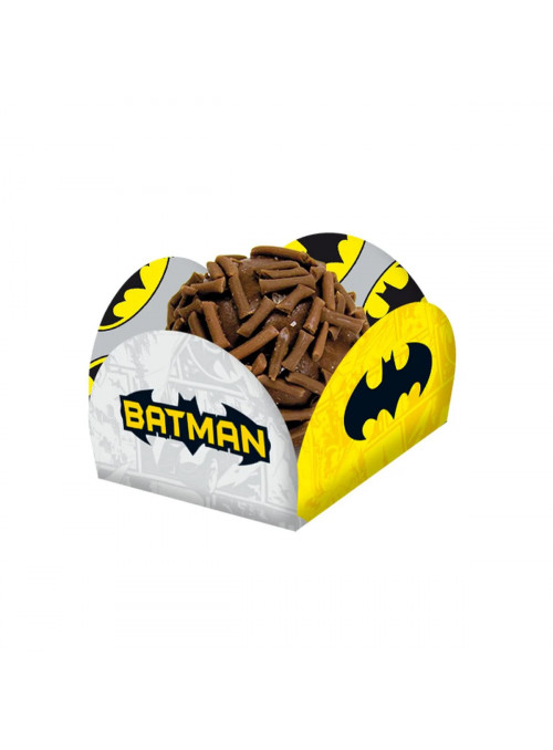 Porta Forminhas para Doces Festa Batman Geek 40 Unidades