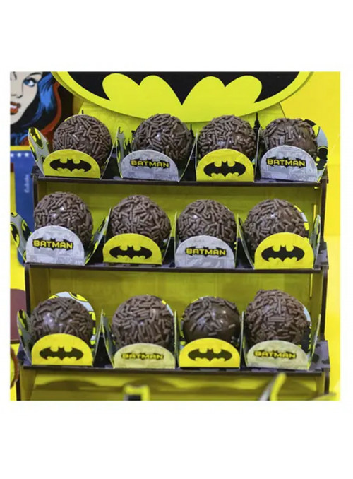 Porta Forminhas para Doces Festa Batman Geek 40 Unidades