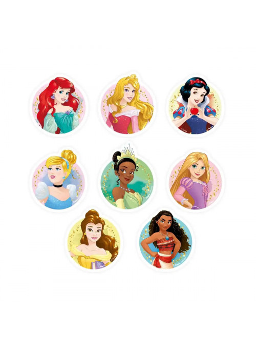 Toppers para Doces Festa Princesas Disney 8 Unidades Decoração Princesas